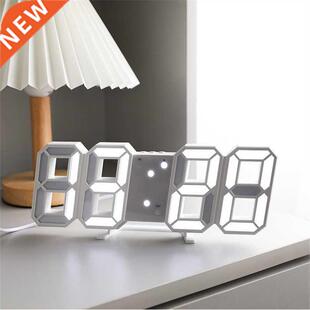 D Large LED Digital Wall Clock Alarm Date Time Nightlight D