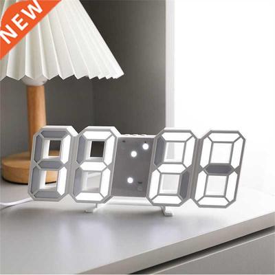 D Large LED Digital Wall Clock Alarm Date Time Nightlight D