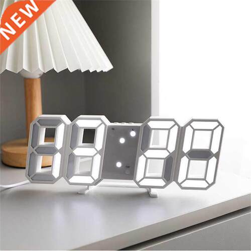 D Large LED Digital Wall Clock Alarm Date Time Nightlight D