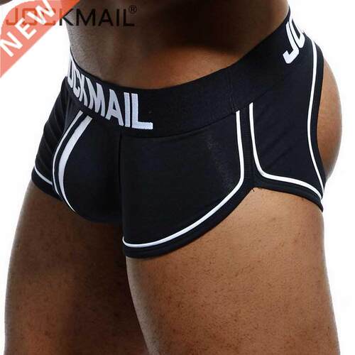 JOCKMAIL Brand Open Backless crotch G-strings Men Underwear