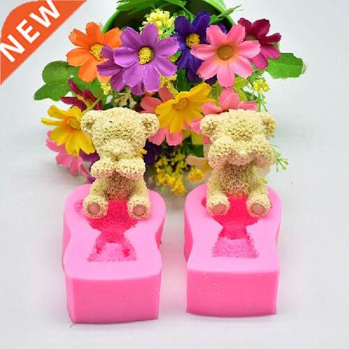 DIY Cake Baking Accessories Plush Bear 3D Silicone Mold