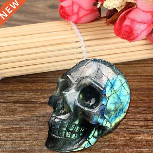 5cm Natural Crystal Skull Statue Carved Crystal Stone Reiki
