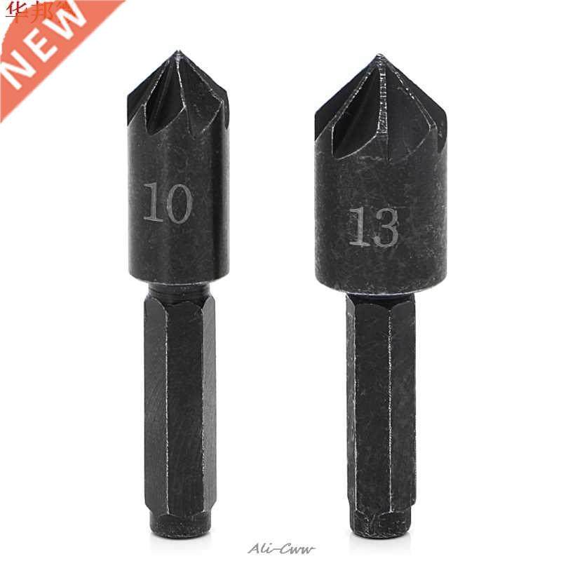 2 pièces 1/4 "tige hexagonale 7 cannelure fraise foret comp