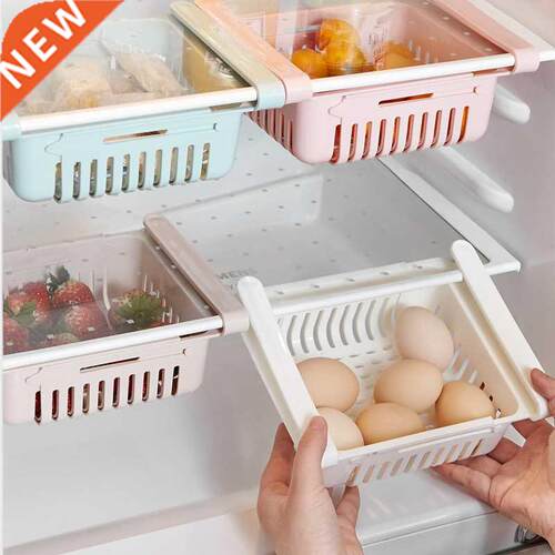 Fridge Organizer Storage Box Refrigerator Drawer Plastic Sto