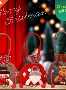 Christmas Gift Bags Cloth Can Bag Xmas Eve Apple Bag