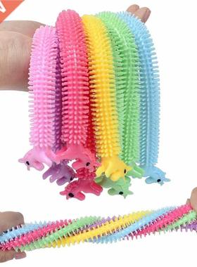 3pcs Worm Noodle Sretch String TPR Rope nti Sress Toys Stri