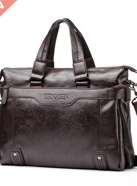 New Brand Men's Leather Messenger Bags Vintage Crossbody Bag