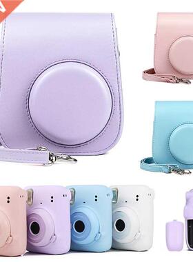 For Instax Mini 11 Camera Case PU Leather Soft Silicone Cove