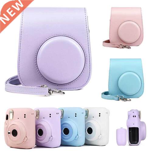 For Instax Mini 11 Camera Case PU Leather Soft Silicone Cove