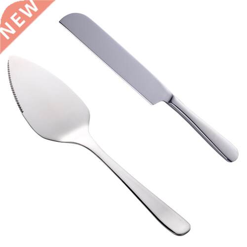 2PCS/Set Cake Shovel Cutter Stainless Steel Cheese Pizza Pie