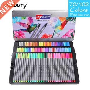 20/24/48/72/102 Colors 0.4mm Fine Line Pen Sketch Fineliner