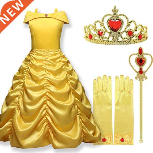 2022 Cosplay Belle Princess Dress Girls Dresses For Beauty a