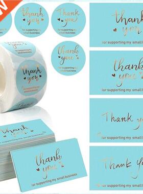 Thank You Stickers 500pcs/roll Lael Card Set Packaging Seal