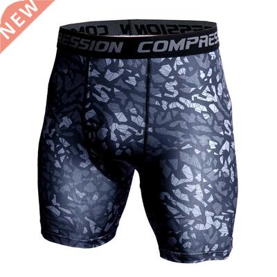 Men Compression Under Layer Short Pants Fashion 3D Print Cam