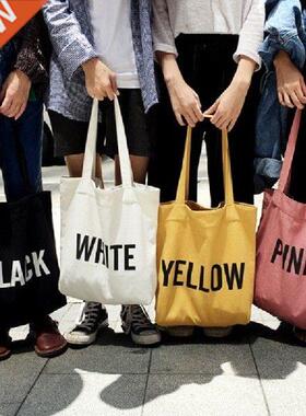 1PC Fashion Canvas Shopping Bag Women Handbag Letter
