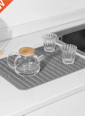 Drying Heat Insulation Soft Rubber Dishes Protector Sink