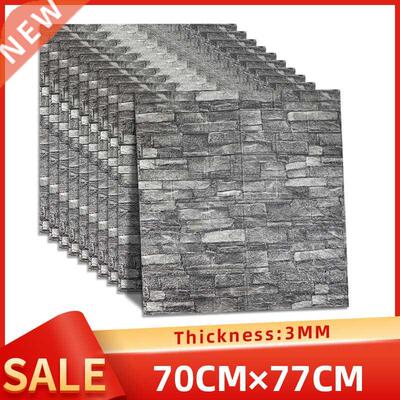 Self Adhesive 3D Wall Stickers Foam Wallpaper Panels Home De