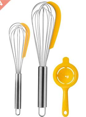 Stainless Steel Balloon Wire Whisk With Silicone Spatula, Eg