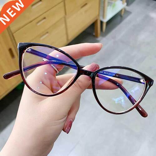 Anti Blue Light Glasses Women Vintage Transparent Cat Eye Co