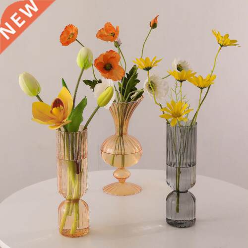 Home Decor Glass Vase Living Room Decoration Plant Pots Deco
