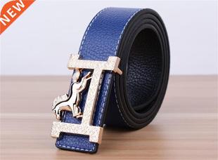 New Designer Men's Belt Fashion Luxury Brand Genuine Leather