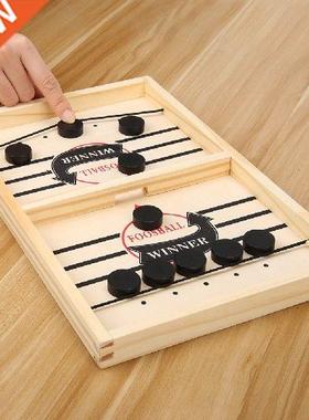 Family Table 2 in 1 Hockey Game Catapult Chess Fast Sling