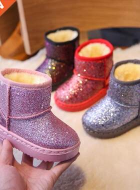 Warm Kids Snow Boots For Children New Toddler Winter Princes
