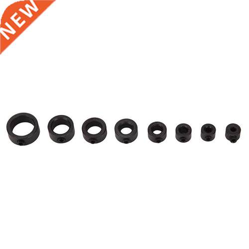 8Pcs Woodworking Tools Drill Bits Depth Stop Collars Ring Po