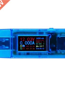 4 Digits USB QC3.0 QC2.0 DCP Voltmeter Ammeter with Power-Of