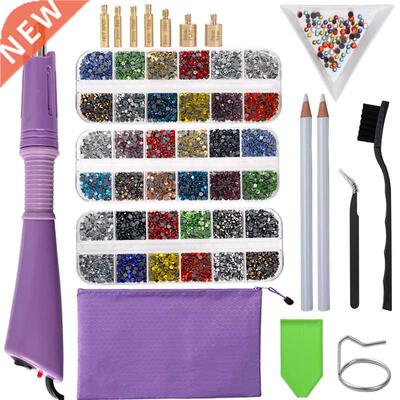 2000Pcs-9600Pcs/box Hot Fix Rhinestones Set/EU or US PLUG Ho