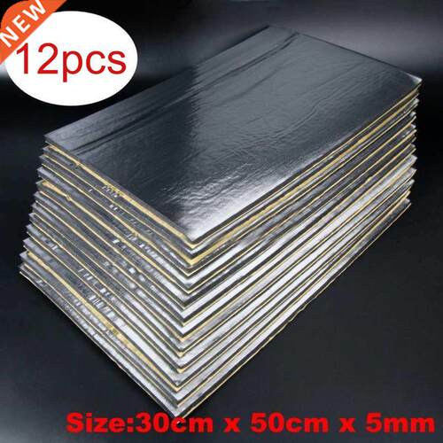12Pcs 0cm X 50cm 5mm Car Sound Proof Deadening Upgarded C