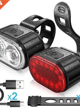 LED Bicycle Light 4 Modes 350mAh USB Rearchargeable MTB Bike