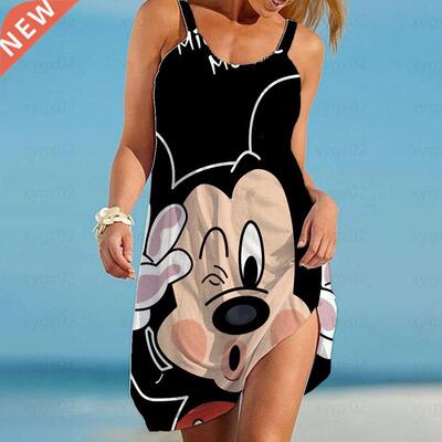 Boho -Mickey/Minnie Mouse Dresses For Women 2022 Elegnt Dre