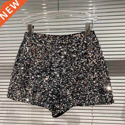 Whole Body Sequins orts Women 2021 Autumn New iny Zipper
