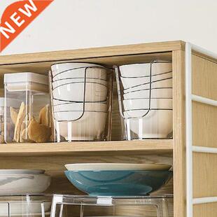 Cylinder Two Side Handle Kitchen Storage Bowl Dish Tray PET