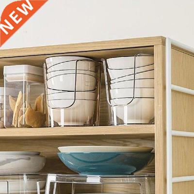 Cylinder Two Side Handle Kitchen Storage Bowl Dish Tray PET