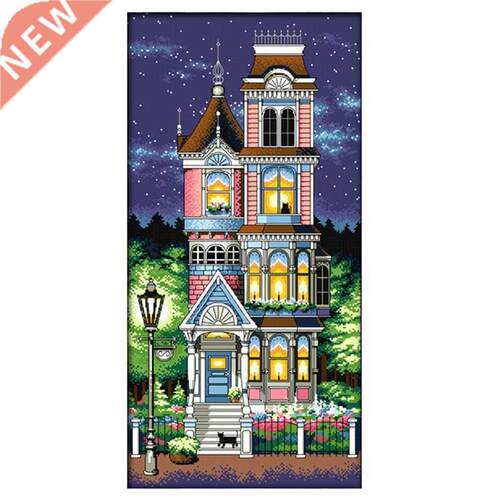 A Quiet Night Paintings Counted Print On Canvas Cross Stitch
