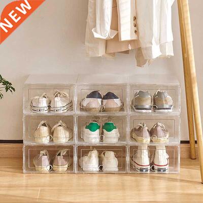 6pcs shoe cabinet High light transmission Transparent slippe