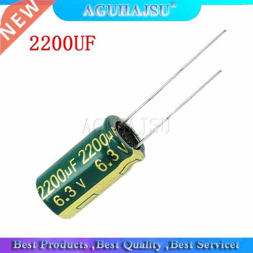 10cs Aluminum electolytic caacito 2200uF 6.V 10*20 Elec