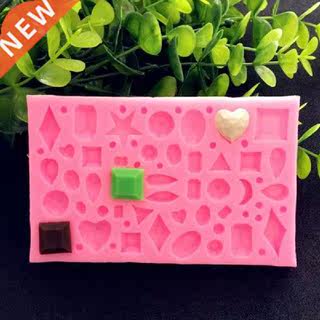 D Silicone Mini Diamonds Cake Molds Gem Gemstone DIY