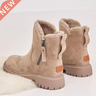 Snow Boots Women Winter 2021 New Plus Velvet Woman oes War