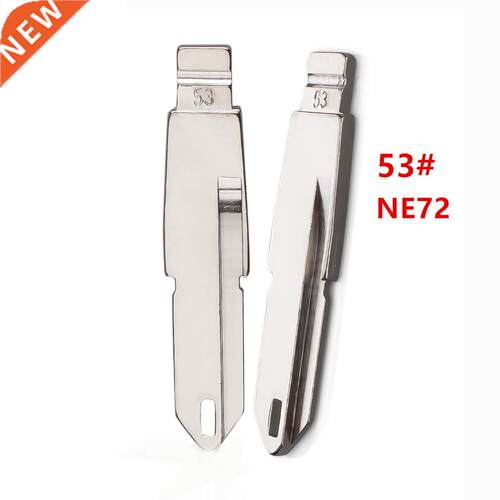 10pcs 53# NE72 Metal Uncut Blank Flp Remote Key Blade For P