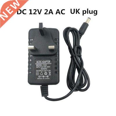 1PCS 24W UK Plug Driver Adapter AC100V 240V to DC 12V 2A Pow