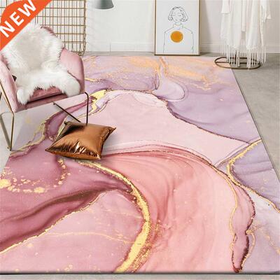 Wishstar Pink Gold Oil Painting Abstract Carpet Girls Room R