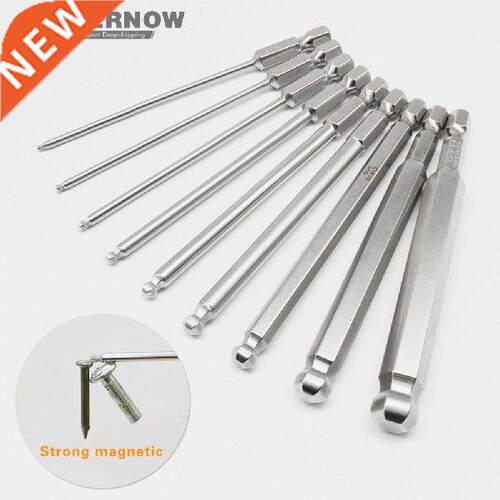 9pcs 1/4 inch Hex Head Allen Wrench Drill Bits Set