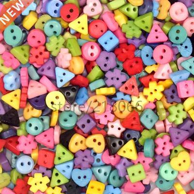 suoja 100/00pcs/lot Assorted Colors Shapes Tiny 6MM Resin B