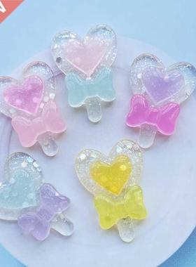 10Pcs Cute New Mixed Shiny lollipop Flatback Cabochon Scrapb