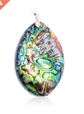 Vintge Colorful Double sided blone Shell Pendnts Chrms