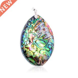 Vintge Colorful Double sided blone Shell Pendnts Chrms