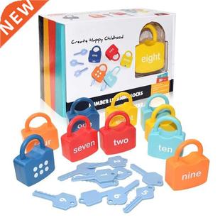 Alphabet Lock Key Number Matching Educational Toys Car Locks